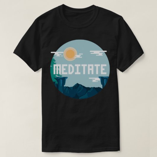 めい想今日 Tシャツ (デザイン正面)