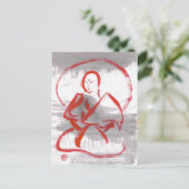 めい想少林僧葉書 ポストカード (スタンド正面)