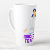 めい想永遠 カフェラテマグ (左アングル)