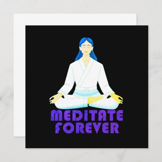 めい想永遠 招待状 (正面/裏面)