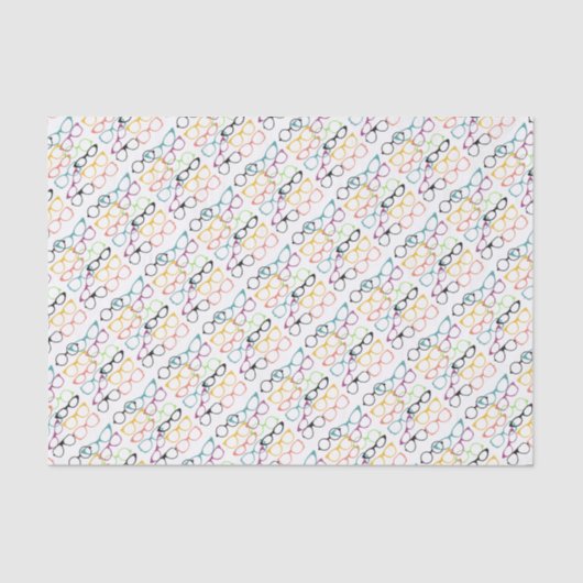 めがねのギフト用包装紙 薄葉紙 (正面)