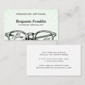 めがねのEyewearの日が差すことの光学視野 名刺 (正面/裏面)