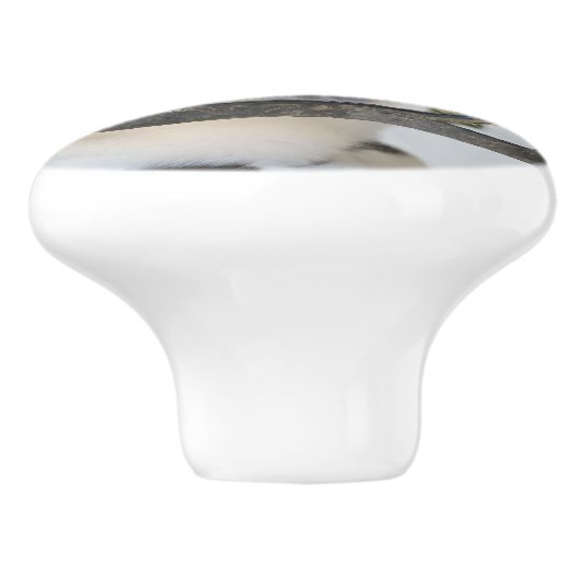 めがねフレームのおもしろいな装飾的の好奇心が強い猫 セラミックノブ (側面)