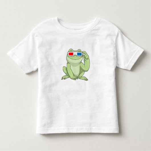 めがね付きカエル トドラーTシャツ (正面)