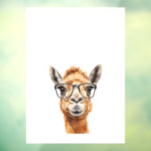 めがね付き可愛いラクダ ウィンドウサイン (シート3)