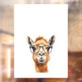 めがね付き可愛いラクダ ウィンドウサイン (シート2)