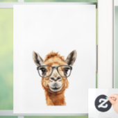 めがね付き可愛いラクダ ウィンドウサイン (ホーム)