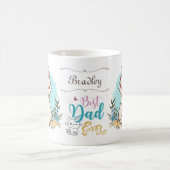 めがね姿でかわいい猫最高ののパパ コーヒーマグカップ (中央)