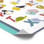 めきみ – かわいい動物アルファベット ポスター (角)