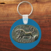 めぎ頭シール キーホルダー (正面)