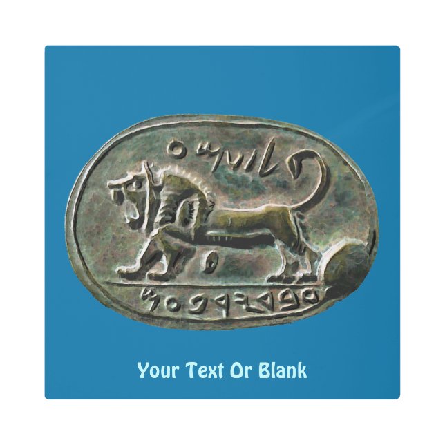 めぎ頭シール メタルプリント (正面)