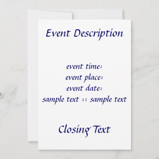 めぎ頭シール 招待状 (裏面)