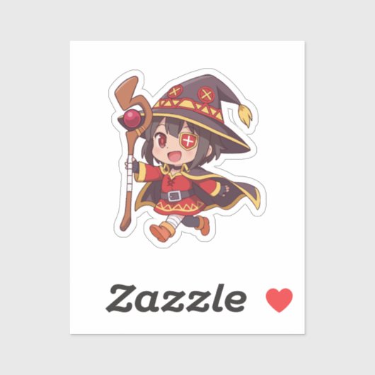 めぐみん ちびキャラ 爆裂魔法使い アート シール (シート)