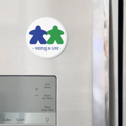 めぐる恋のメープル、青と緑のマグネット マグネット (インサイチュ (冷蔵庫))