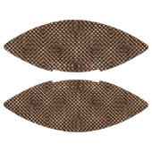 めちゃくちゃで汚い茶色のチェスがお互いに重なり合う アメリカンフットボール (パネル)