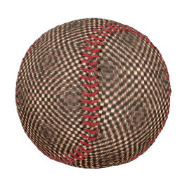 めちゃくちゃで汚い茶色のチェスがお互いに重なり合う 野球ボール