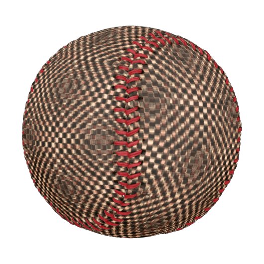 めちゃくちゃで汚い茶色のチェスがお互いに重なり合う 野球ボール (アングル)