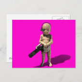 めちゃくちゃな子ども ポストカード (正面/裏面)