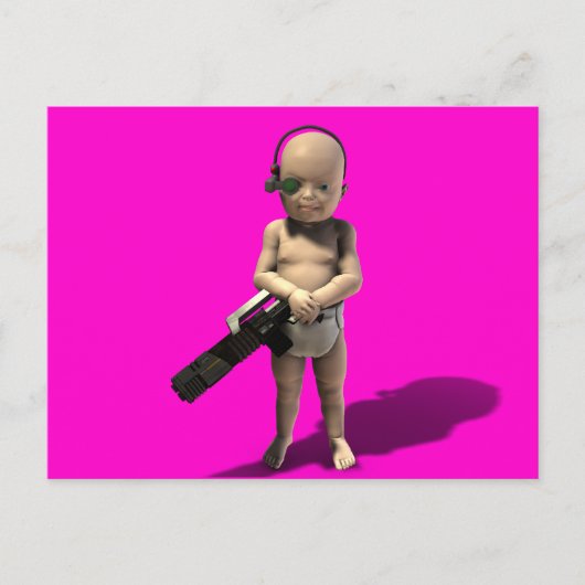 めちゃくちゃな子ども ポストカード (正面)