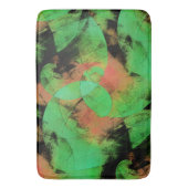 めちゃくちゃな重ね合わせのサーモングリーンらせん状T バスマット (正面縦)