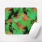 めちゃくちゃな重ね合わせのサーモングリーンらせん状T マウスパッド (マウス)