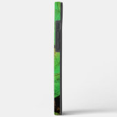 めちゃくちゃな重ね合わせのサーモングリーンらせん状T Case-Mate iPhoneケース (裏面 / 左)