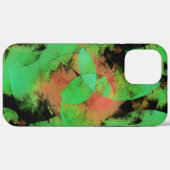 めちゃくちゃな重ね合わせのサーモングリーンらせん状T Case-Mate iPhoneケース (裏面 (横))