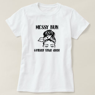 めちゃくちゃなBunヘアスタイルTシャツ Tシャツ