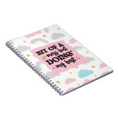 「めちゃくちゃのビット」かわいいクラウド&レインボー ノートブック (右側)