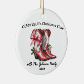 めちゃくちゃクリスマスの時間だ セラミックオーナメント (右)