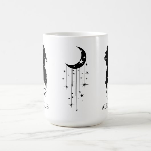 めちゃくちゃパーソナライズされたなパンの〔占星術の〕十二宮図サインAquarius コーヒーマグカップ (中央)