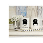 めちゃくちゃパーソナライズされたなパンの〔占星術の〕十二宮図サインAquarius コーヒーマグカップ