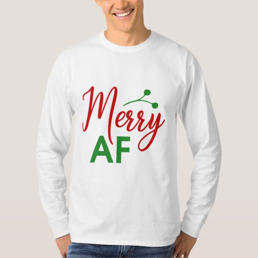 めちゃくちゃ楽しいクリスマス Tシャツ (正面)