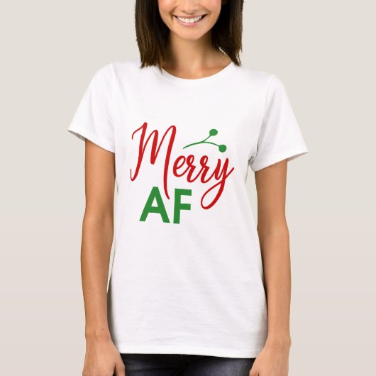 めちゃくちゃ楽しいクリスマス Tシャツ (正面)
