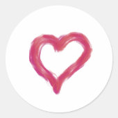 めちゃくちゃ – ハート描は不完全だが意味がある ラウンドシール (正面)