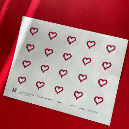 めちゃくちゃ – ハート描は不完全だが意味がある ラウンドシール