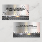 めっき鋼 |リベット |溶接ツール 名刺 (正面/裏面)