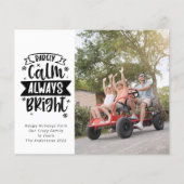 めったにおもしろいなく落ち着いて常に明るい写真ホリデーカード チラシ (正面)