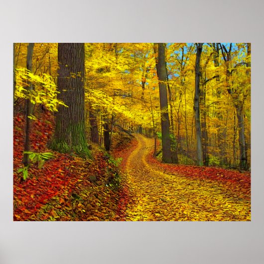 めったに使用されない道路、プリント ポスター (正面)