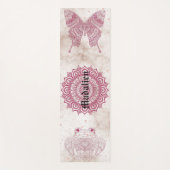 めっユニークちゃな瞑想パターンMandala Monogram ヨガマット (正面)