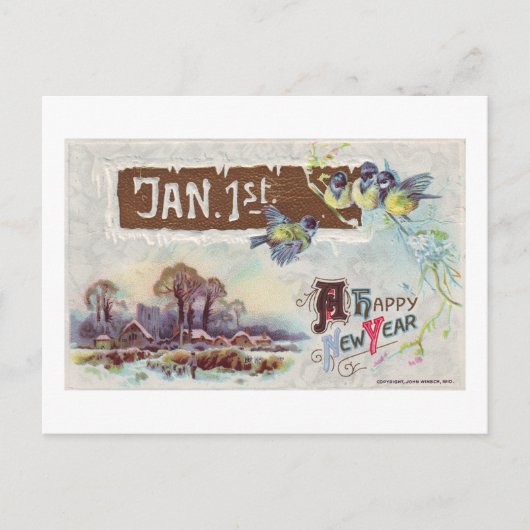 めでたい新年 シーズンポストカード (正面)