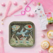 めでたい潮とフェニックスの上昇パター中国のン ペーパープレート (パーティー)