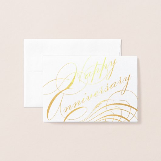 めでたい記念日が盛り上がる 箔カード (封筒付き正面)