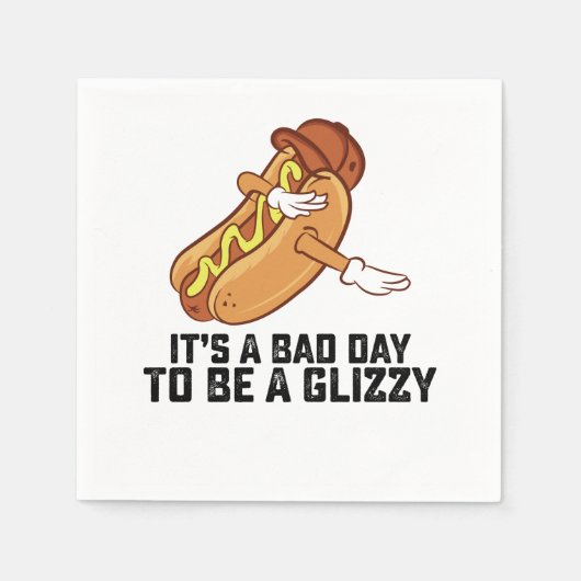 めまいがするのは残念な日だ スタンダードカクテルナプキン (正面)