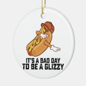 めまいがするのは残念な日だ セラミックオーナメント (左)