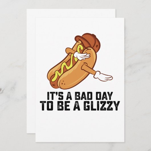 めまいがするのは残念な日だ 招待状 (正面/裏面)