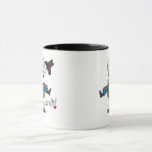 めまいがする上りのカウボーイのTシャツおよびギフト マグカップ (中央)