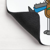 めまいがする上り! カウボーイの棒の姿のマウスパッド マウスパッド (コーナー)