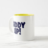 めまいがする上り!!! ツートーンマグカップ (正面左)