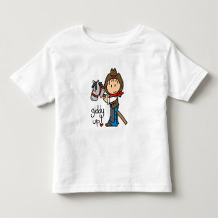 めまいアップカウボーイTシャツとギフト トドラーTシャツ